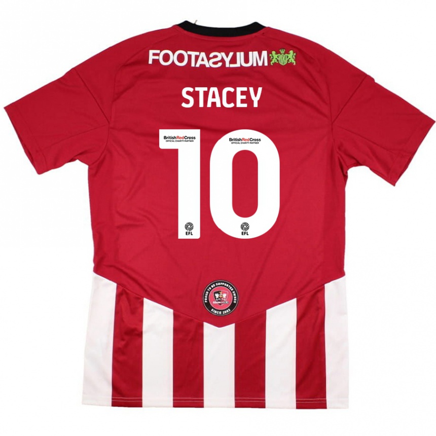 Kids Football Sarah Stacey #10 Red White Home Jersey 2024/25 T-Shirt