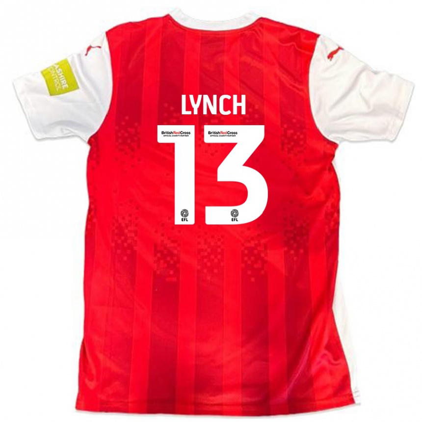 Kids Football Jay Lynch #13 Red White Home Jersey 2024/25 T-Shirt