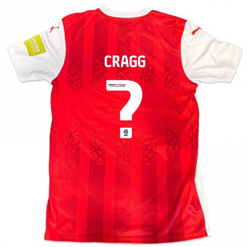 Kids Football Rio Cragg #0 Red White Home Jersey 2024/25 T-Shirt