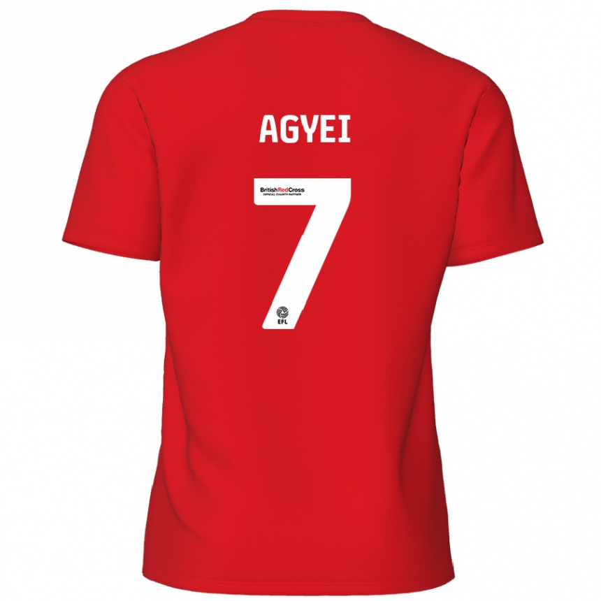 Kids Football Dan Agyei #7 Red Home Jersey 2024/25 T-Shirt