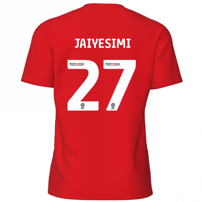 Kids Football Diallang Jaiyesimi #27 Red Home Jersey 2024/25 T-Shirt