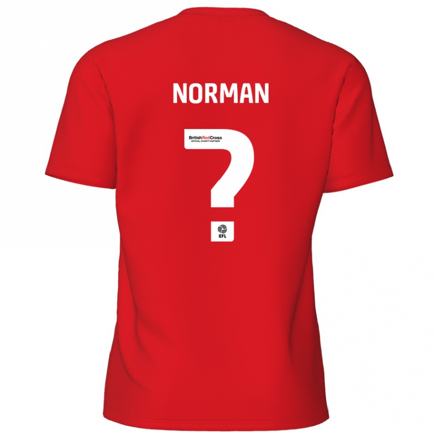 Kids Football Freddie Norman #0 Red Home Jersey 2024/25 T-Shirt