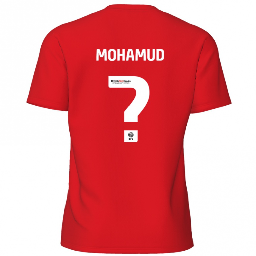 Kids Football Abdi Mohamud #0 Red Home Jersey 2024/25 T-Shirt