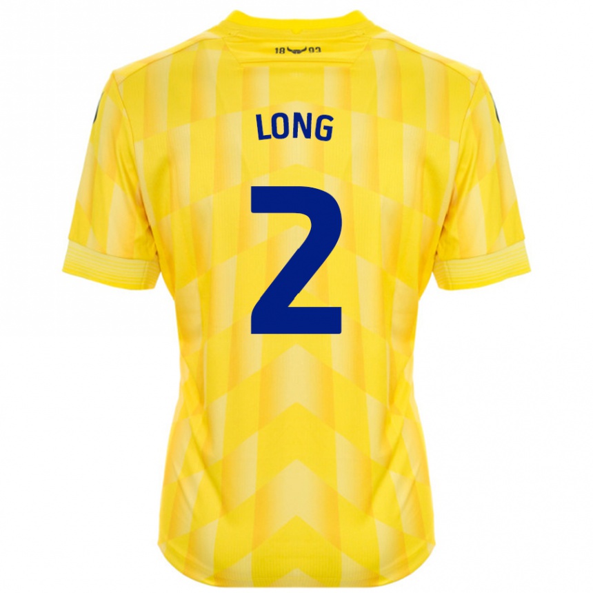 Kids Football Sam Long #2 Yellow Home Jersey 2024/25 T-Shirt