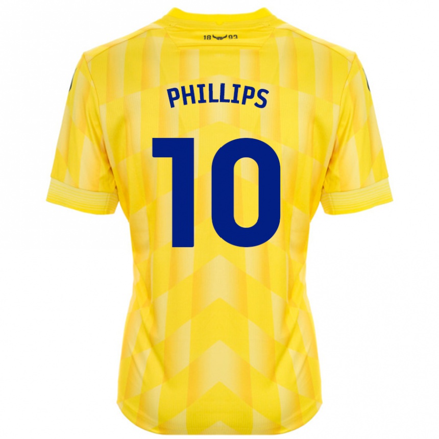 Kids Football Matt Phillips #10 Yellow Home Jersey 2024/25 T-Shirt