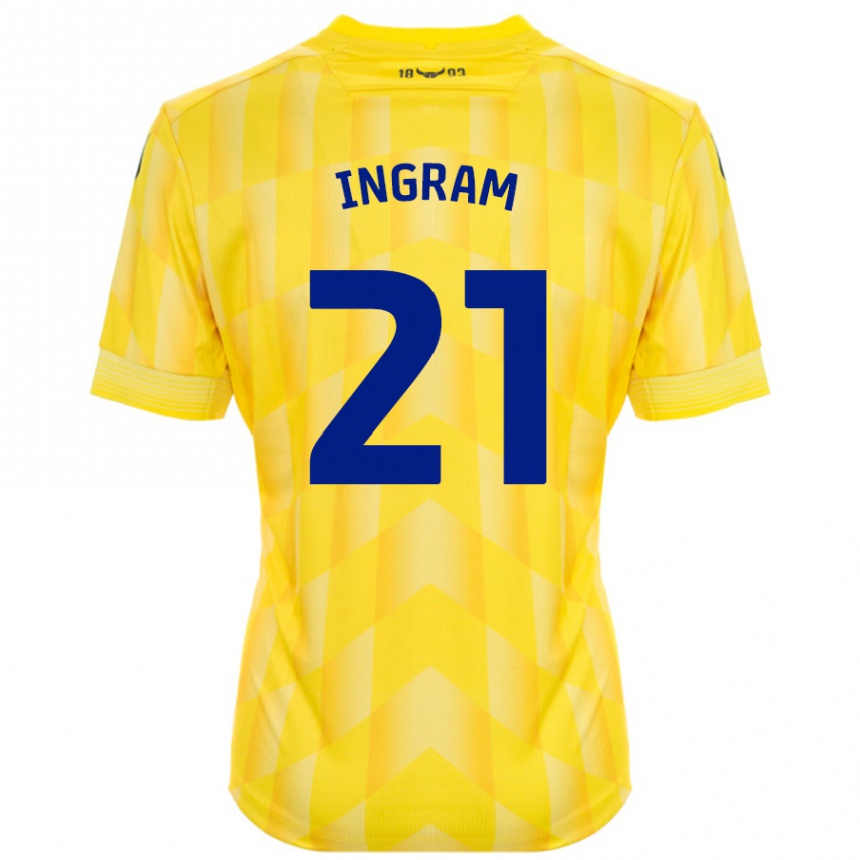 Kids Football Matt Ingram #21 Yellow Home Jersey 2024/25 T-Shirt