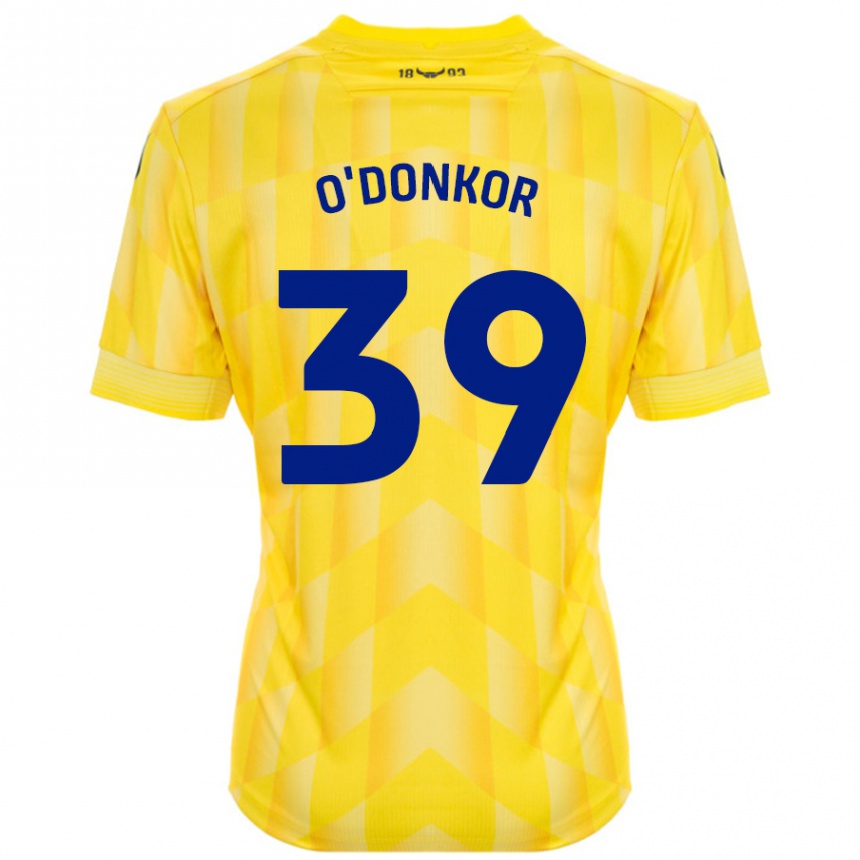 Kids Football Gatlin O'donkor #39 Yellow Home Jersey 2024/25 T-Shirt