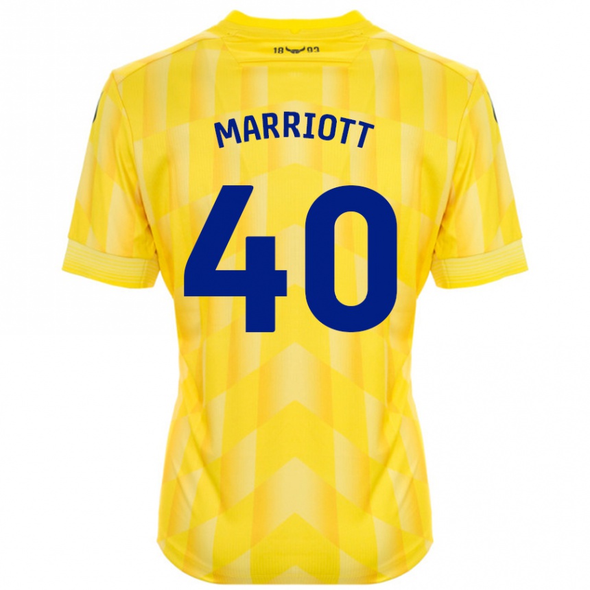 Kids Football Monty Marriott #40 Yellow Home Jersey 2024/25 T-Shirt