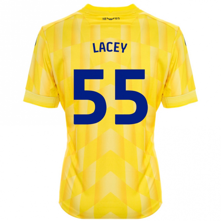 Kids Football Aaron Lacey #55 Yellow Home Jersey 2024/25 T-Shirt