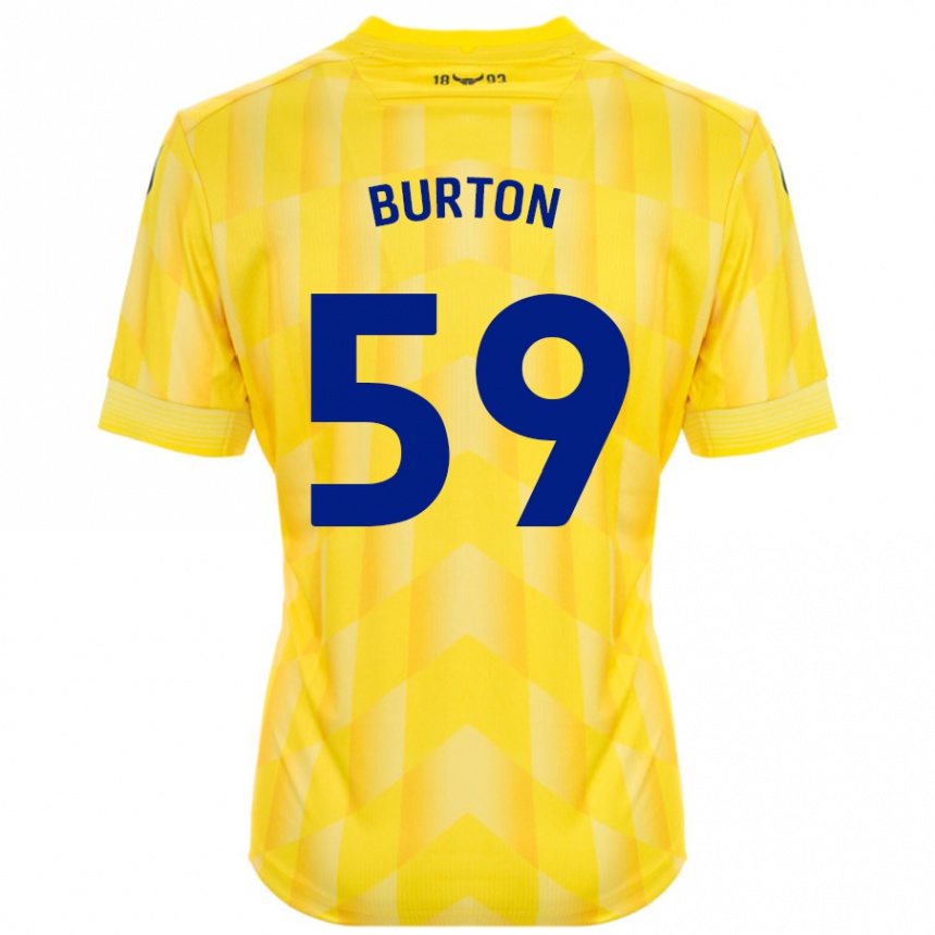 Kids Football Kasway Burton #59 Yellow Home Jersey 2024/25 T-Shirt