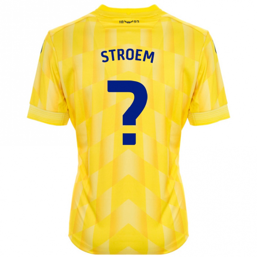 Kids Football Lena Stroem #0 Yellow Home Jersey 2024/25 T-Shirt