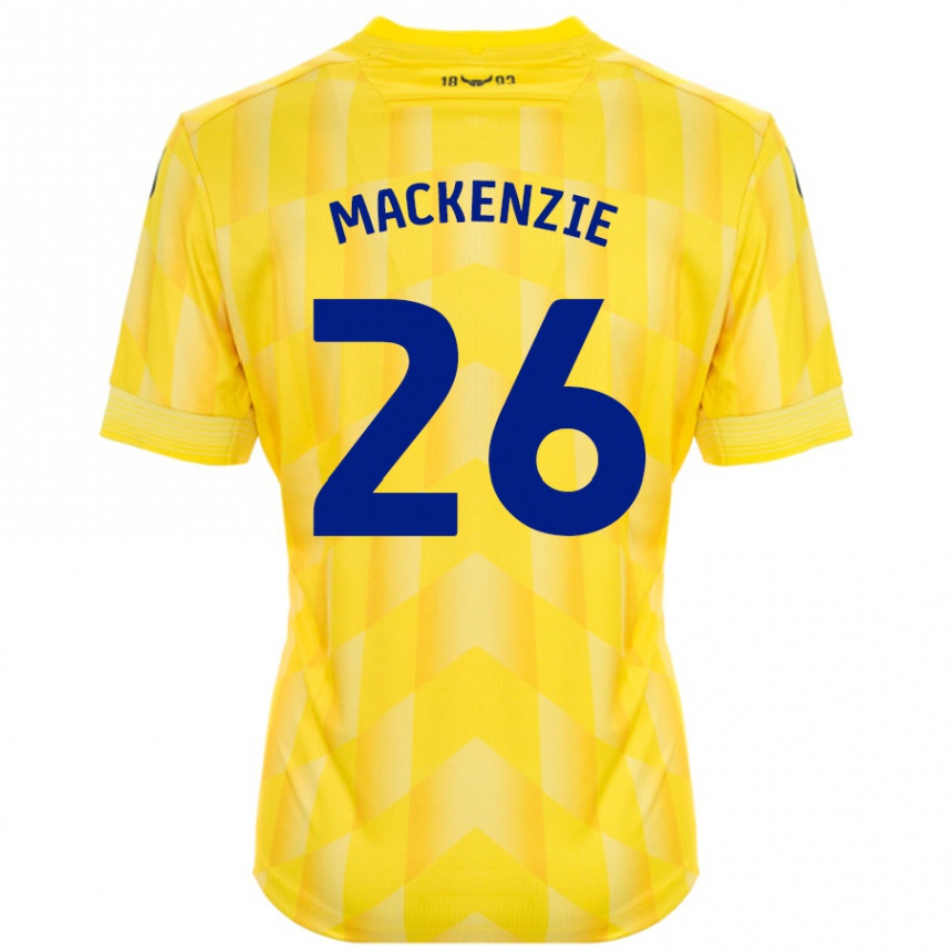 Kids Football Hannah Mackenzie #26 Yellow Home Jersey 2024/25 T-Shirt