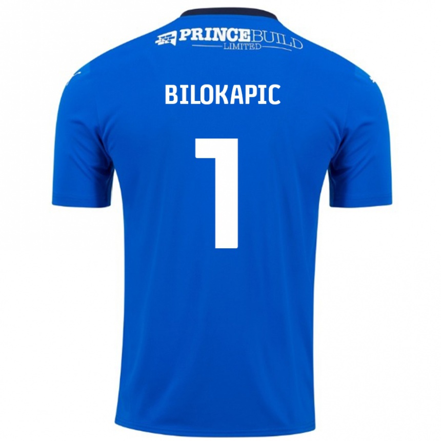 Kids Football Nicholas Bilokapic #1 Blue White Home Jersey 2024/25 T-Shirt