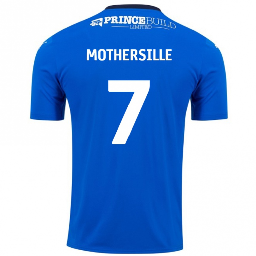 Kids Football Malik Mothersille #7 Blue White Home Jersey 2024/25 T-Shirt