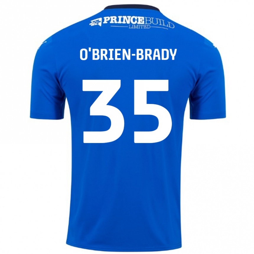 Kids Football Donay O'brien-Brady #35 Blue White Home Jersey 2024/25 T-Shirt