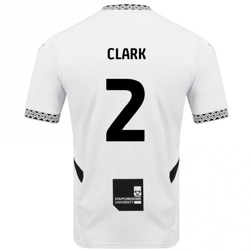 Kids Football Mitch Clark #2 White Home Jersey 2024/25 T-Shirt