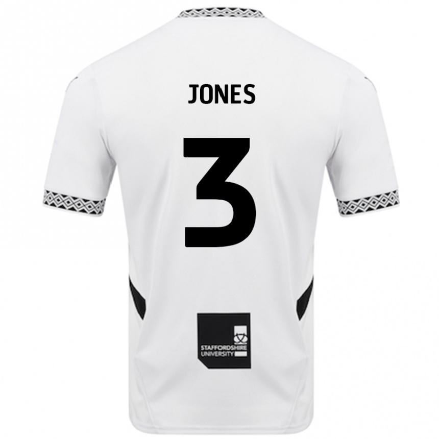 Kids Football Dan Jones #3 White Home Jersey 2024/25 T-Shirt