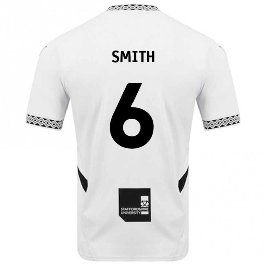 Kids Football Nathan Smith #6 White Home Jersey 2024/25 T-Shirt