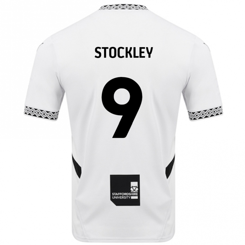 Kids Football Jayden Stockley #9 White Home Jersey 2024/25 T-Shirt