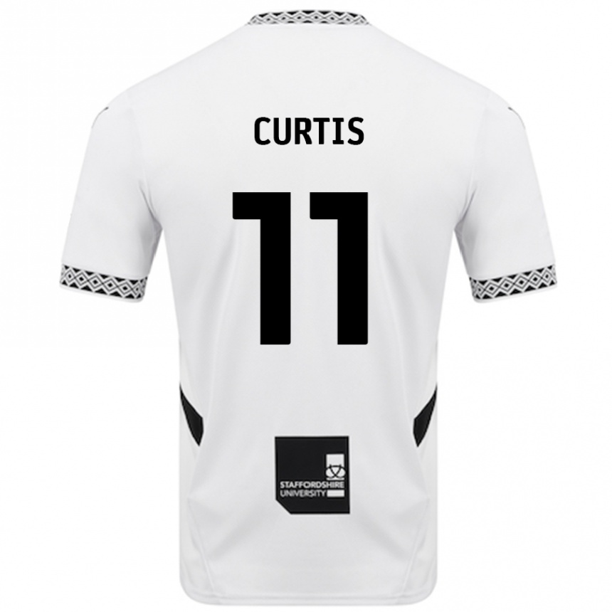 Kids Football Ronan Curtis #11 White Home Jersey 2024/25 T-Shirt