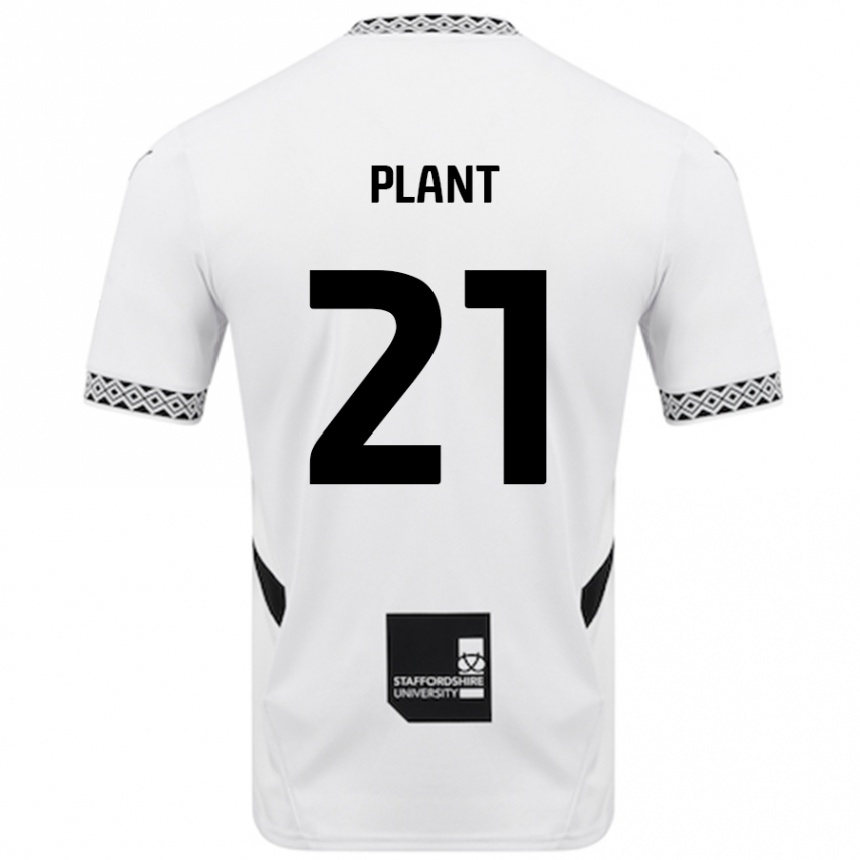 Kids Football James Plant #21 White Home Jersey 2024/25 T-Shirt