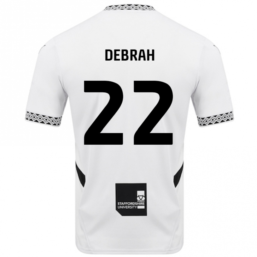 Kids Football Jesse Debrah #22 White Home Jersey 2024/25 T-Shirt