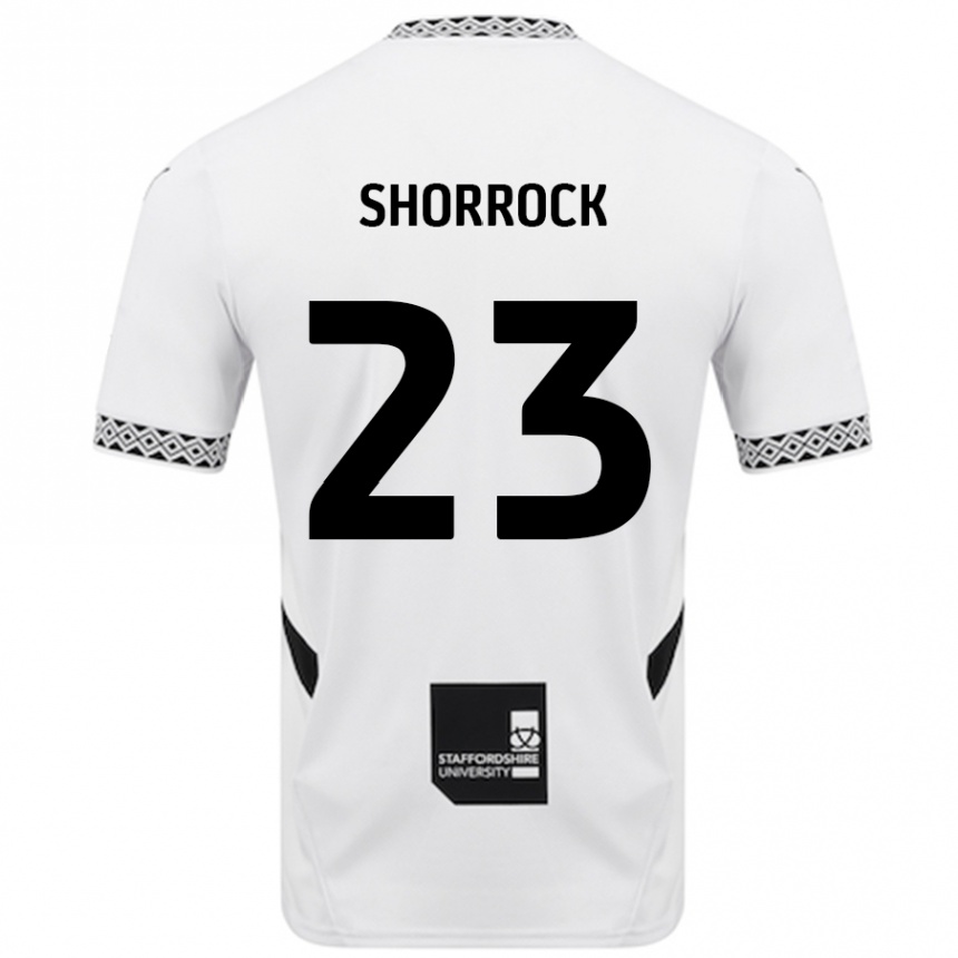 Kids Football Jack Shorrock #23 White Home Jersey 2024/25 T-Shirt