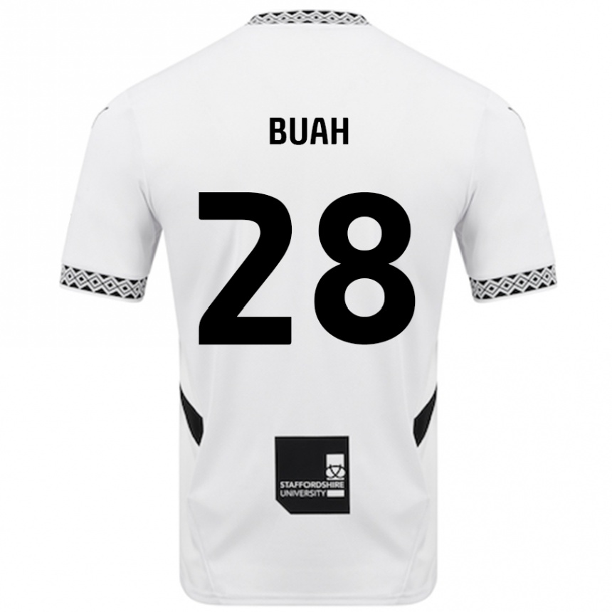 Kids Football Andrew Buah #28 White Home Jersey 2024/25 T-Shirt