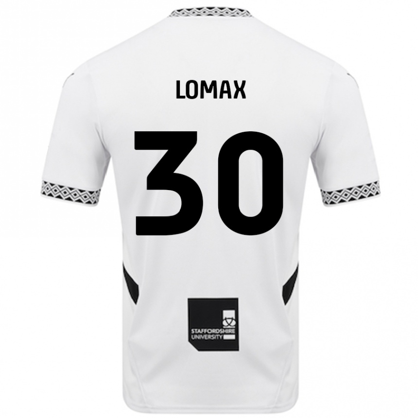 Kids Football Ben Lomax #30 White Home Jersey 2024/25 T-Shirt