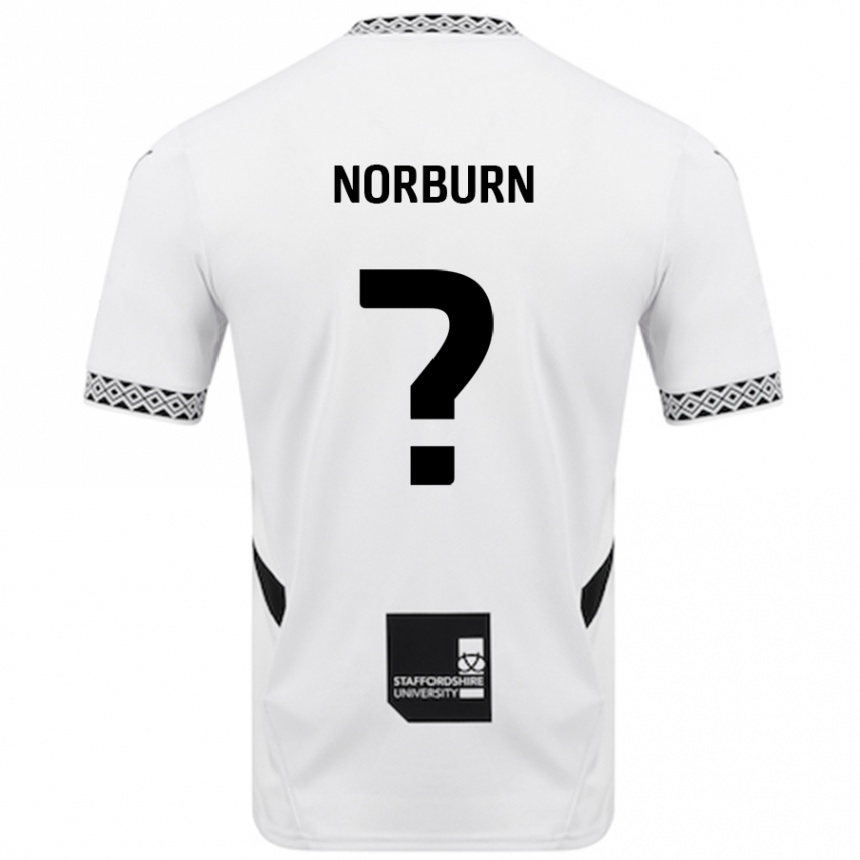 Kids Football Dylan Norburn #0 White Home Jersey 2024/25 T-Shirt