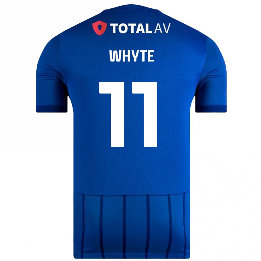 Kids Football Gavin Whyte #11 Blue Home Jersey 2024/25 T-Shirt