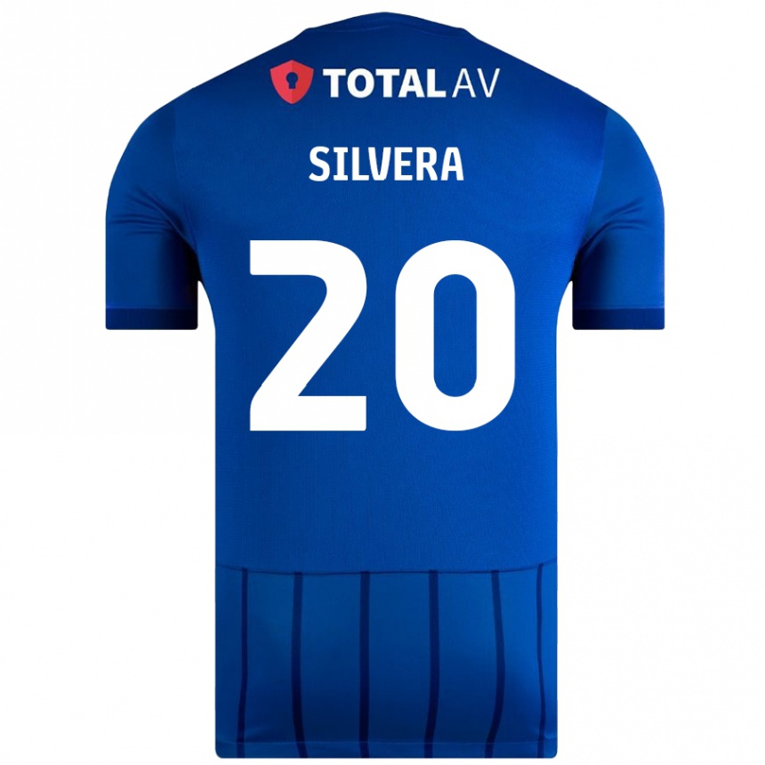 Kids Football Sam Silvera #20 Blue Home Jersey 2024/25 T-Shirt