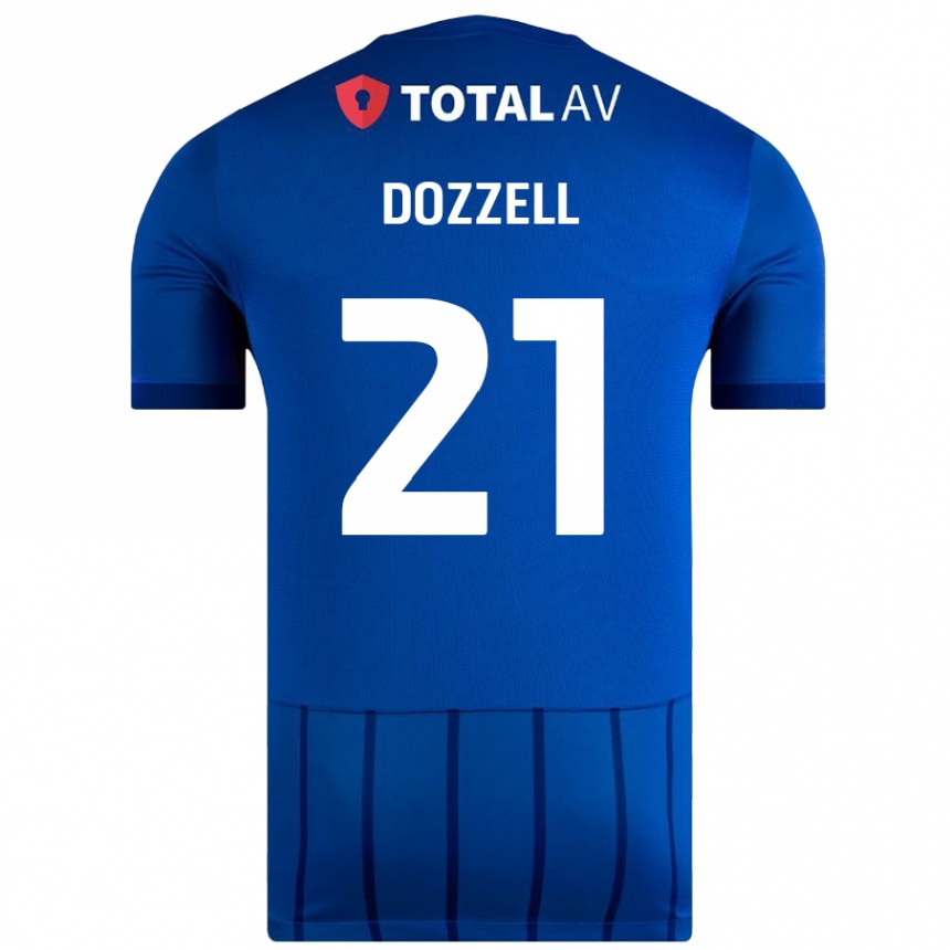 Kids Football Andre Dozzell #21 Blue Home Jersey 2024/25 T-Shirt