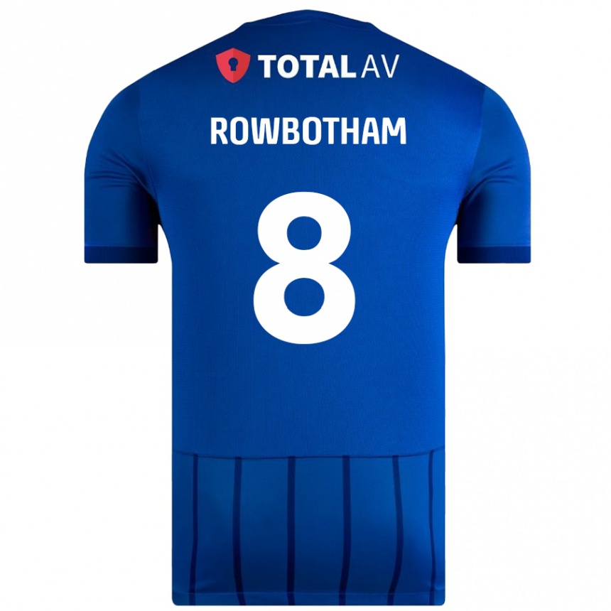 Kids Football Ava Rowbotham #8 Blue Home Jersey 2024/25 T-Shirt