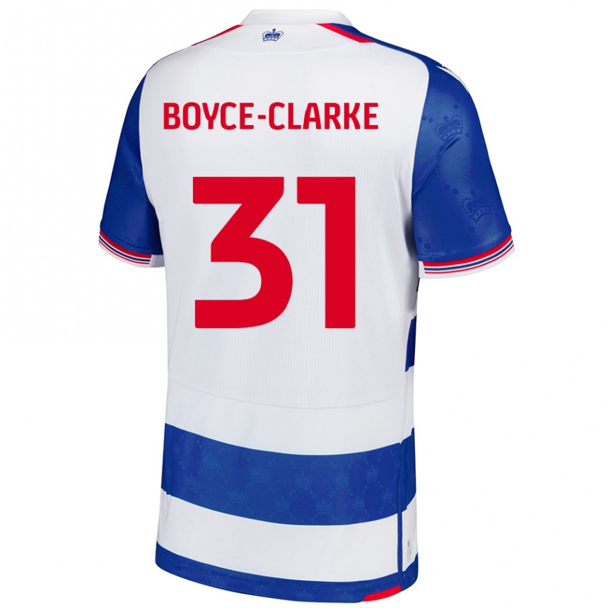 Kids Football Coniah Boyce-Clarke #31 Blue White Home Jersey 2024/25 T-Shirt