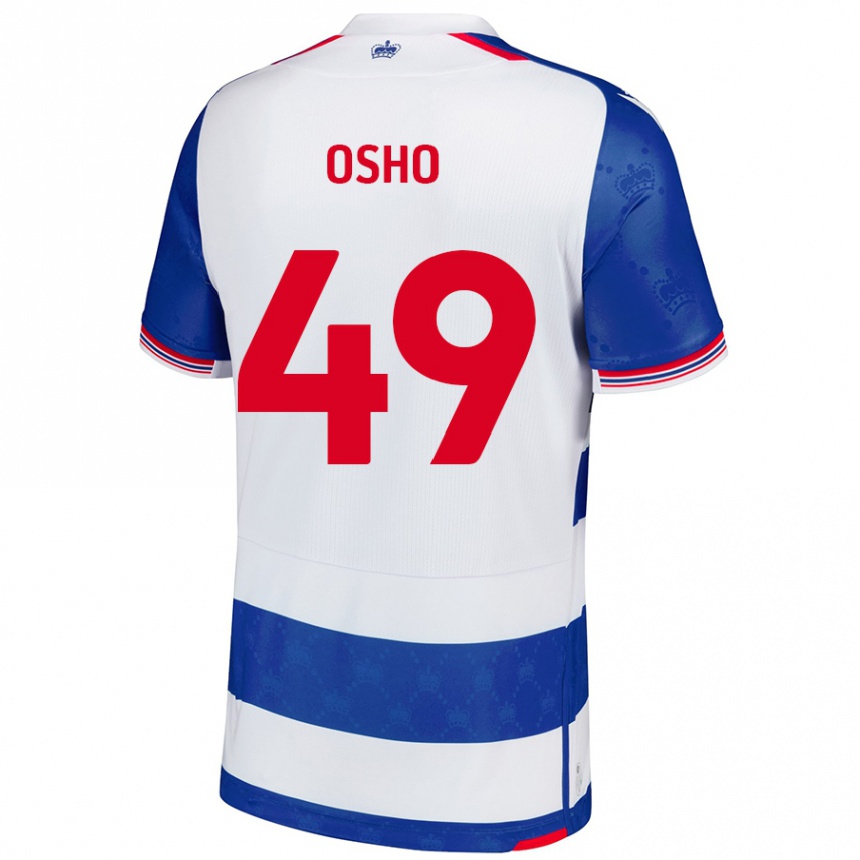 Kids Football Emmanuel Osho #49 Blue White Home Jersey 2024/25 T-Shirt