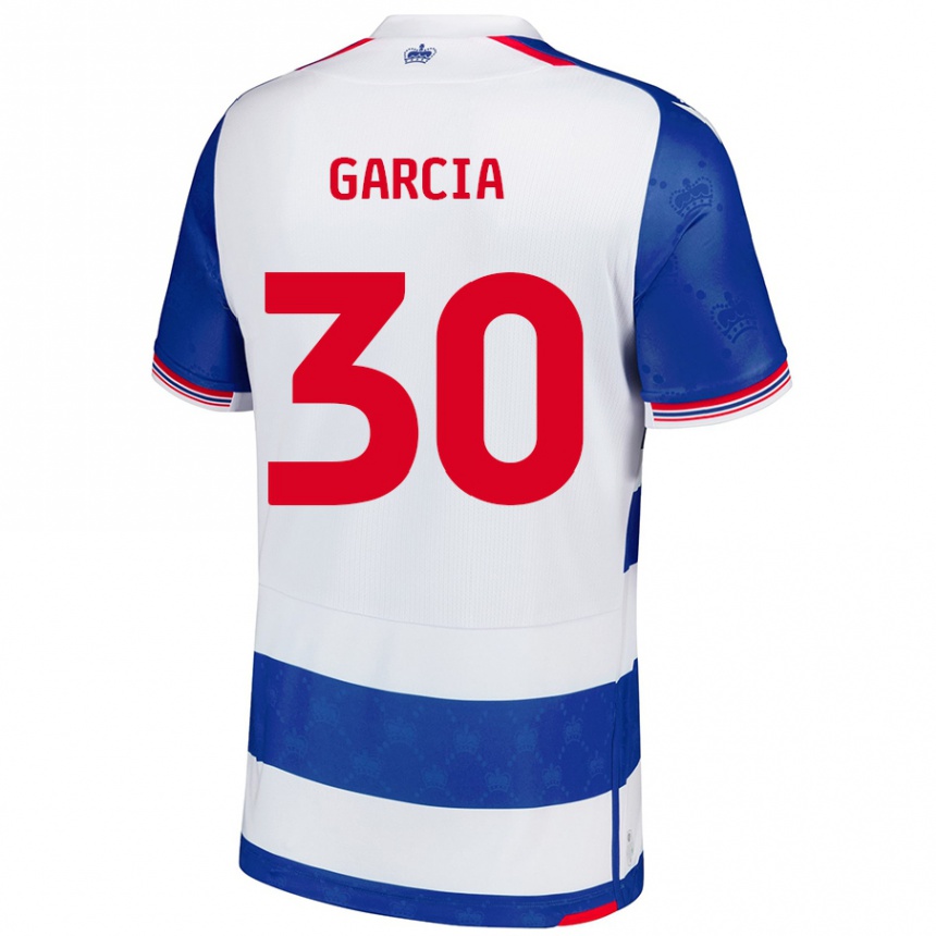 Kids Football Andre Garcia #30 Blue White Home Jersey 2024/25 T-Shirt