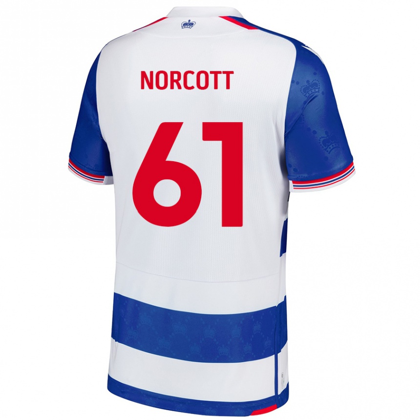 Kids Football Tom Norcott #61 Blue White Home Jersey 2024/25 T-Shirt