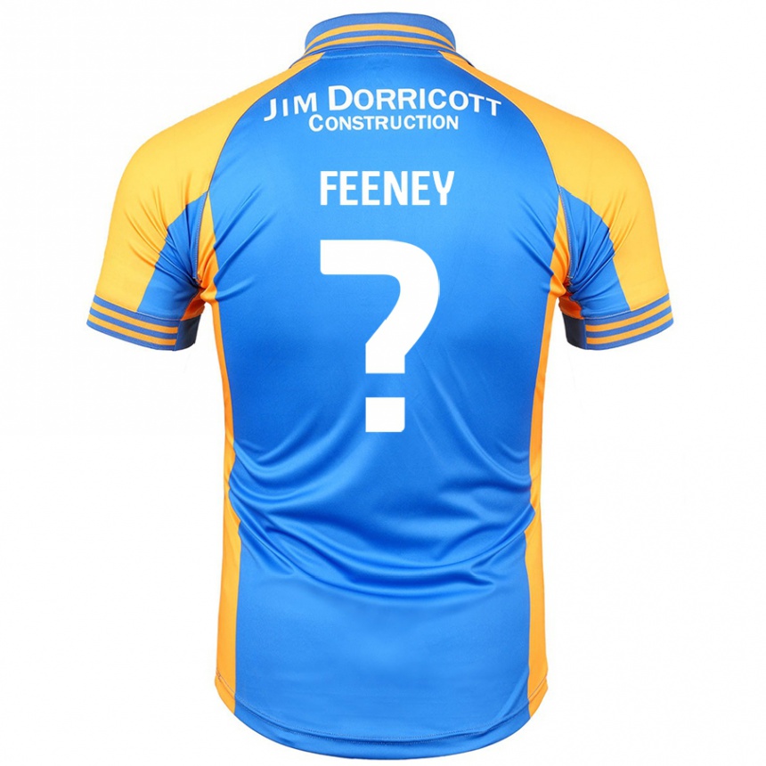 Kids Football Josh Feeney #0 Blue Amber Home Jersey 2024/25 T-Shirt