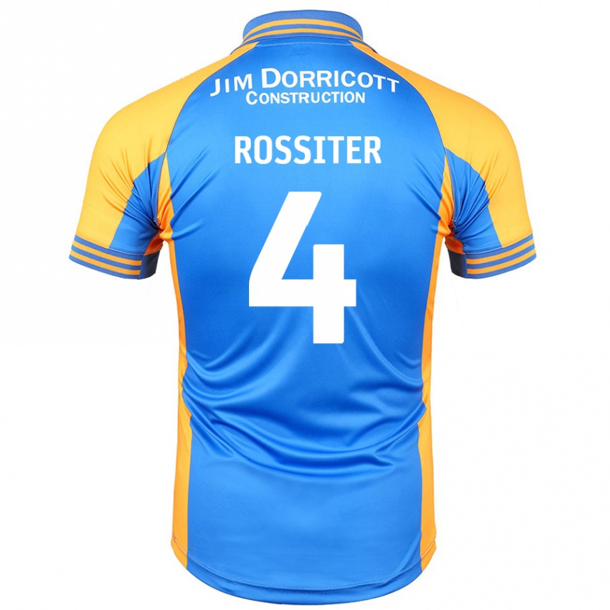 Kids Football Jordan Rossiter #4 Blue Amber Home Jersey 2024/25 T-Shirt