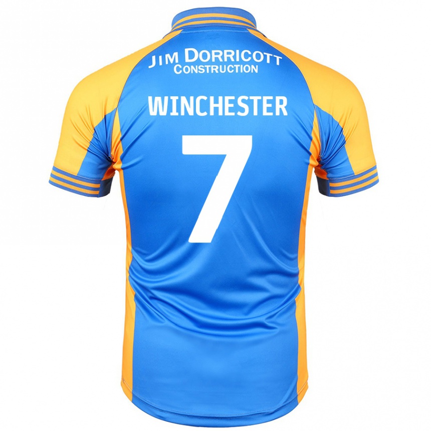 Kids Football Carl Winchester #7 Blue Amber Home Jersey 2024/25 T-Shirt