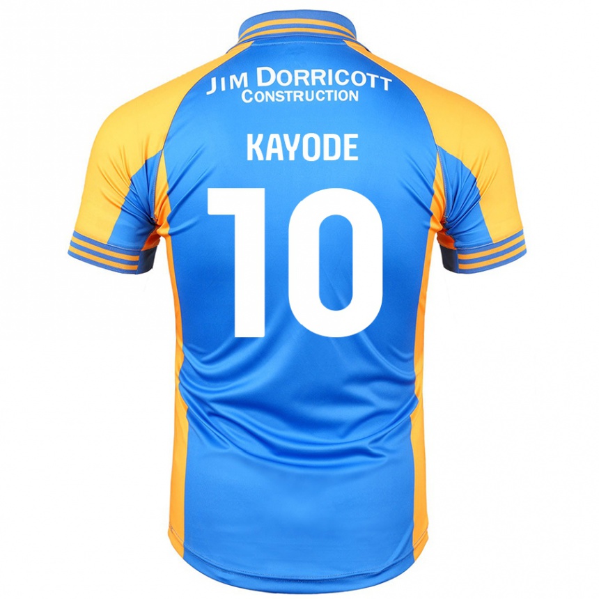 Kids Football Joshua Kayode #10 Blue Amber Home Jersey 2024/25 T-Shirt