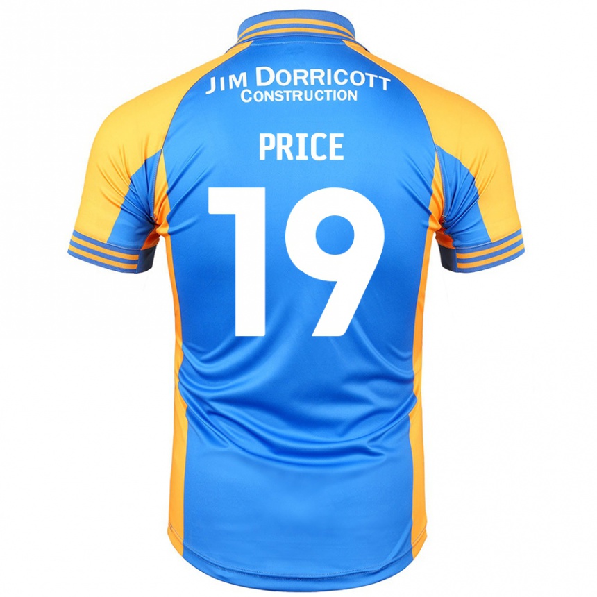 Kids Football Jack Price #19 Blue Amber Home Jersey 2024/25 T-Shirt