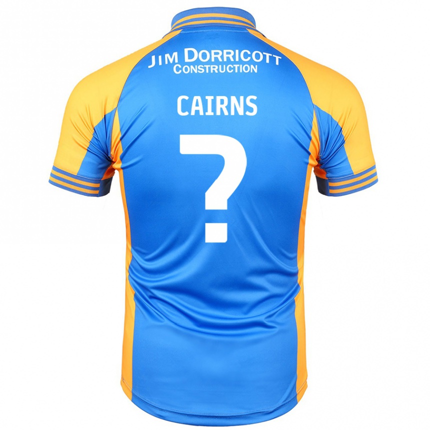 Kids Football Karsten Cairns #0 Blue Amber Home Jersey 2024/25 T-Shirt