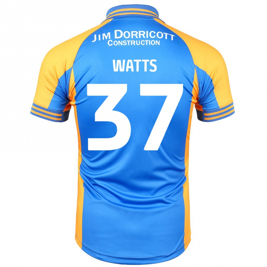 Kids Football Harvey Watts #37 Blue Amber Home Jersey 2024/25 T-Shirt