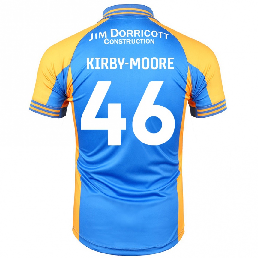 Kids Football Harvey Kirby-Moore #46 Blue Amber Home Jersey 2024/25 T-Shirt