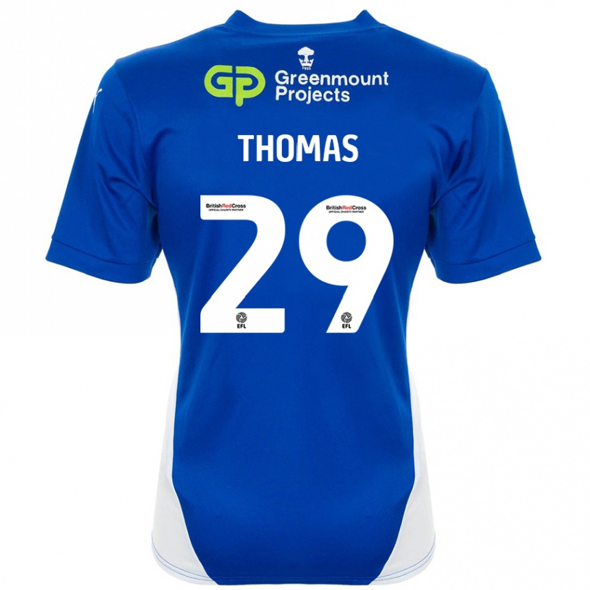 Kids Football Silko Thomas #29 Blue White Home Jersey 2024/25 T-Shirt