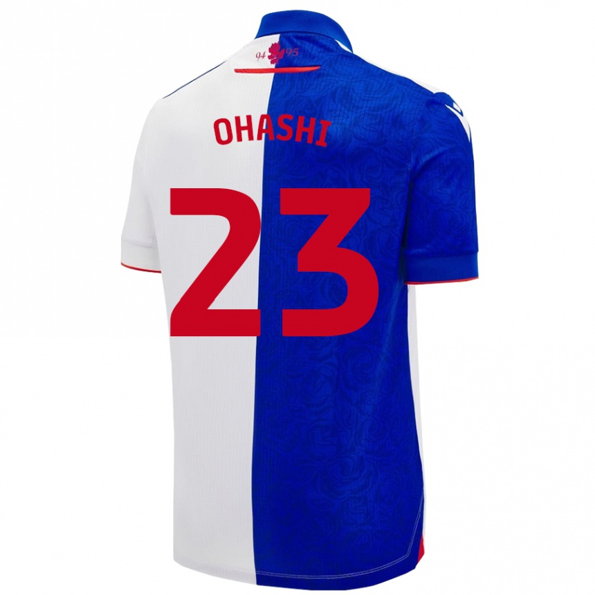 Kids Football Yuki Ohashi #23 Sky Blue White Home Jersey 2024/25 T-Shirt