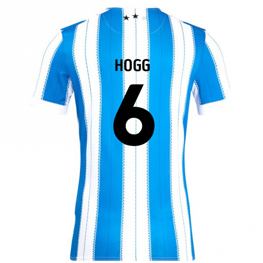 Kids Football Jonathan Hogg #6 Blue White Home Jersey 2024/25 T-Shirt