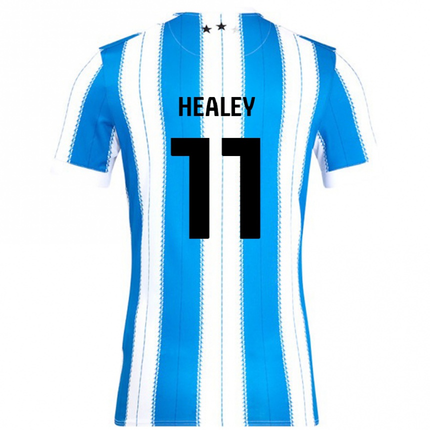 Kids Football Rhys Healey #11 Blue White Home Jersey 2024/25 T-Shirt